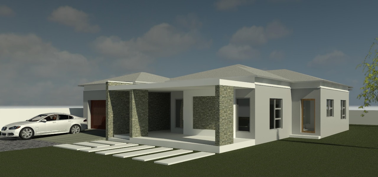 Textured Masonry Home