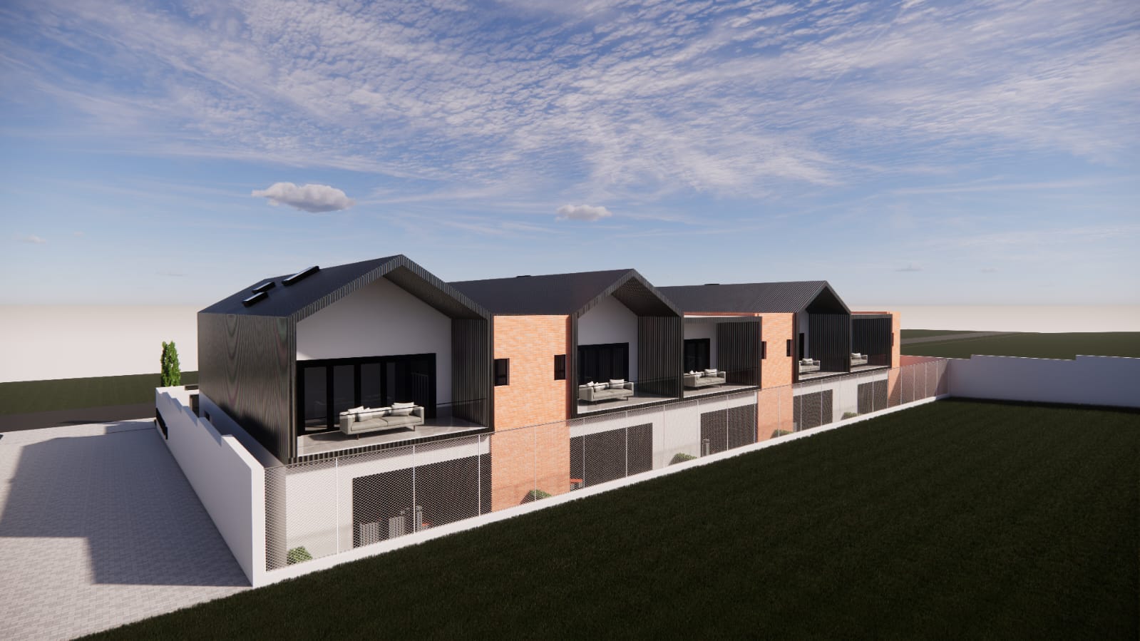 Aerial Courtyard Terraces